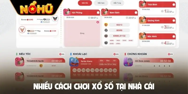 Nhiều cách chơi xổ số tại nhà cái